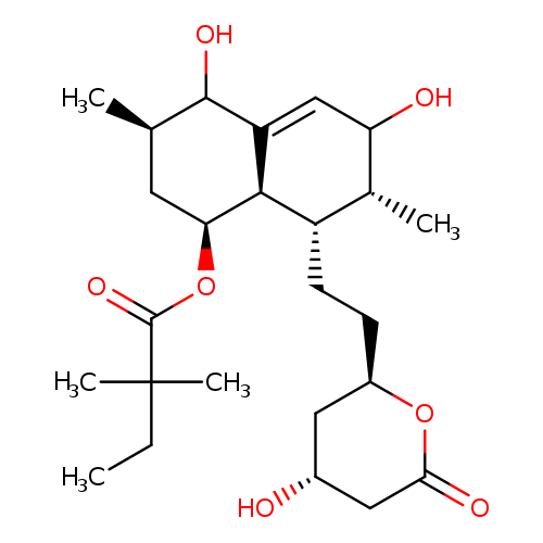 Butanoic acid, 2,2-dimethyl-,1,2,3,4,6,7,8,8a-octahydro-4,6-dihydroxy-3,7-dimethyl-8-[2-(tetrahydro-4-hydroxy-6-oxo-2H-pyran-2-yl)ethyl]-1-naphthalenyl ester,[1S,3R,7R,8S(2R,4R),8aR]-[partial]-