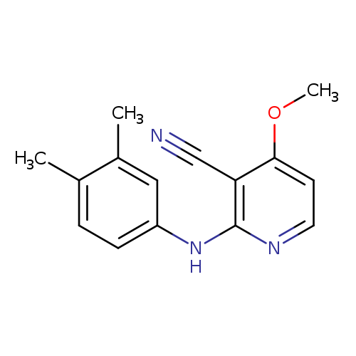 2-[(3,4-dimethylphenyl)amino]-4-methoxypyridine-3-carbonitrile