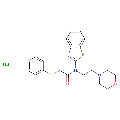 N-(1,3-benzothiazol-2-yl)-N-[2-(morpholin-4-yl)ethyl]-2-(phenylsulfanyl)acetamide hydrochloride