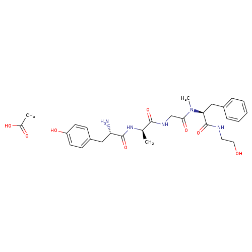 L-Phenylalaninamide, L-tyrosyl-D-alanylglycyl-N-(2-hydroxyethyl)-Nα-methyl-, monoacetate (salt) (9CI)