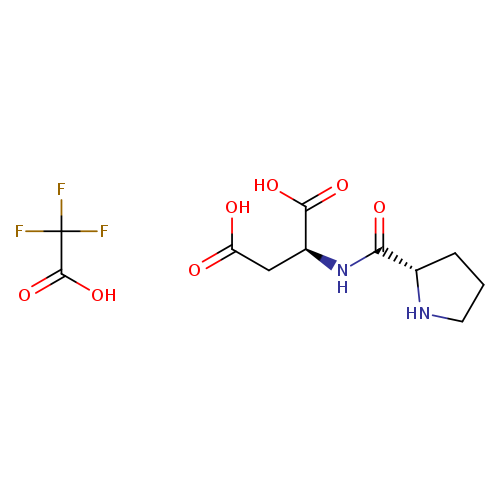 (2S)-2-{[(2S)-pyrrolidin-2-yl]formamido}butanedioic acid, trifluoroacetic acid