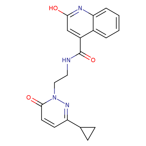 N-[2-(3-cyclopropyl-6-oxo-1,6-dihydropyridazin-1-yl)ethyl]-2-hydroxyquinoline-4-carboxamide