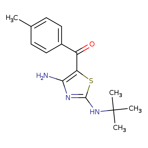 N2-tert-butyl-5-(4-methylbenzoyl)-1,3-thiazole-2,4-diamine