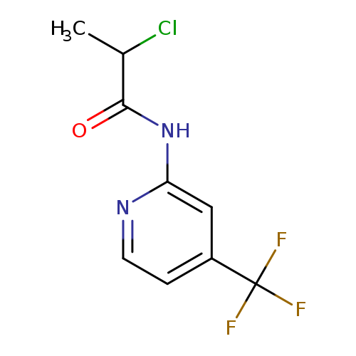 2-chloro-N-[4-(trifluoromethyl)pyridin-2-yl]propanamide