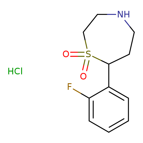 7-(2-fluorophenyl)-1lambda6,4-thiazepane-1,1-dione hydrochloride