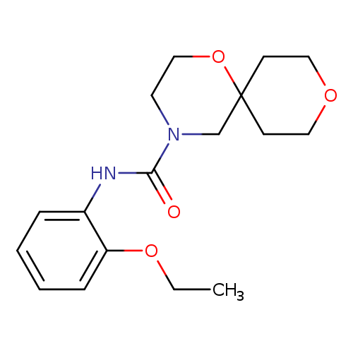 N-(2-ethoxyphenyl)-1,9-dioxa-4-azaspiro[5.5]undecane-4-carboxamide