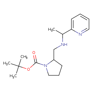 1-Pyrrolidinecarboxylic acid, 2-[[[1-(2-pyridinyl)ethyl]amino]methyl]-, 1,1-dimethylethyl ester