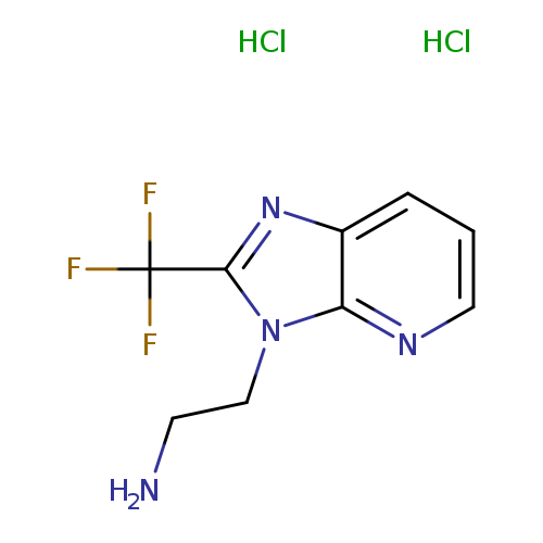 2-[2-(trifluoromethyl)-3H-imidazo[4,5-b]pyridin-3-yl]ethan-1-amine dihydrochloride
