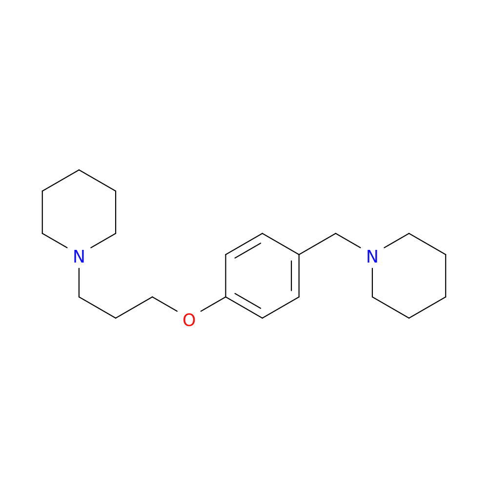 1-[3-[4-(1-Piperidinylmethyl)phenoxy]propyl]piperidine