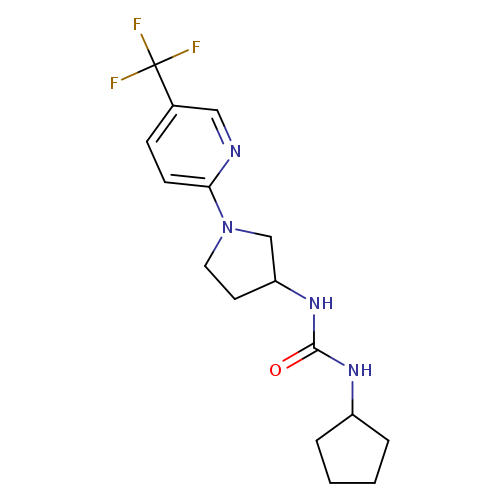 1-cyclopentyl-3-{1-[5-(trifluoromethyl)pyridin-2-yl]pyrrolidin-3-yl}urea
