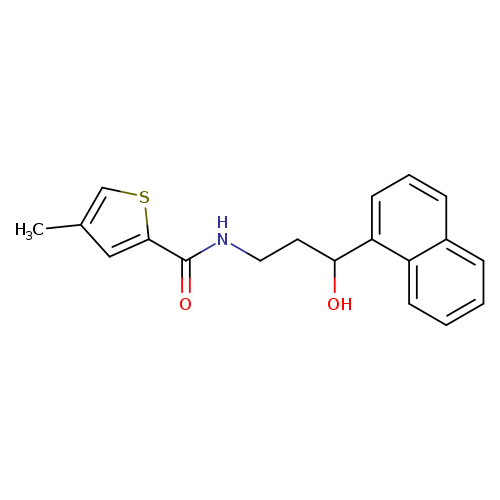 N-[3-hydroxy-3-(naphthalen-1-yl)propyl]-4-methylthiophene-2-carboxamide