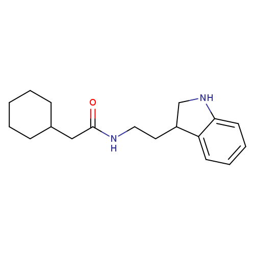 2-cyclohexyl-N-[2-(2,3-dihydro-1H-indol-3-yl)ethyl]acetamide