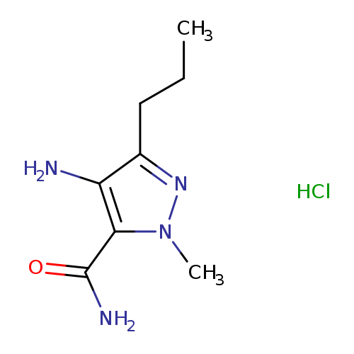 1H-Pyrazole-5-carboxamide, 4-amino-1-methyl-3-propyl-, hydrochloride (1:1)