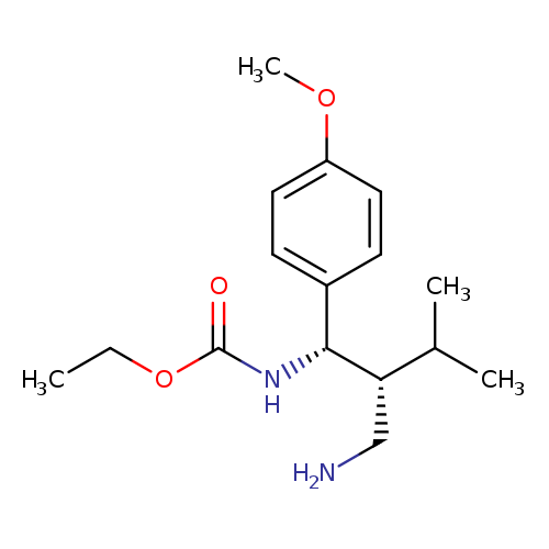 ethyl N-[(1S,2R)-2-(aminomethyl)-1-(4-methoxyphenyl)-3-methylbutyl]carbamate