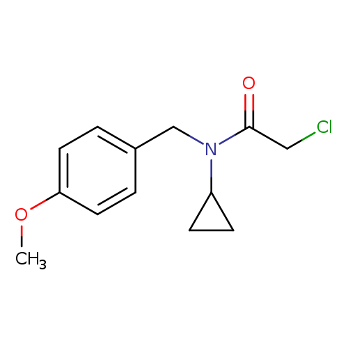 2-chloro-N-cyclopropyl-N-[(4-methoxyphenyl)methyl]acetamide