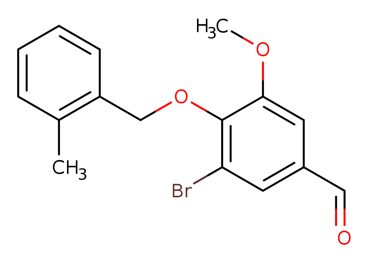 3-Bromo-5-methoxy-4-[(2-methylbenzyl)oxy]benzaldehyde