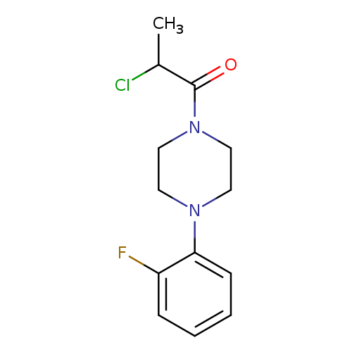 1-Propanone, 2-chloro-1-[4-(2-fluorophenyl)-1-piperazinyl]-