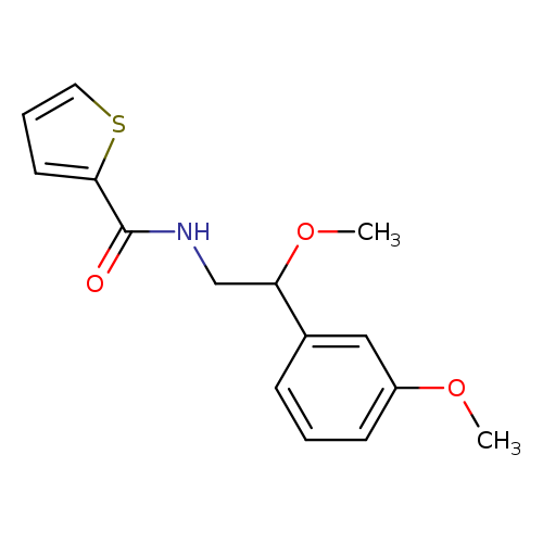 N-[2-methoxy-2-(3-methoxyphenyl)ethyl]thiophene-2-carboxamide