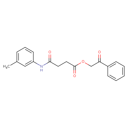 2-oxo-2-phenylethyl 4-oxo-4-(3-toluidino)butanoate