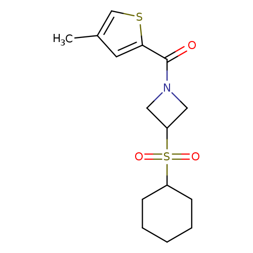3-(cyclohexanesulfonyl)-1-(4-methylthiophene-2-carbonyl)azetidine