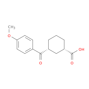 cis-3-(4-Methoxybenzoyl)cyclohexane-1-carboxylic acid