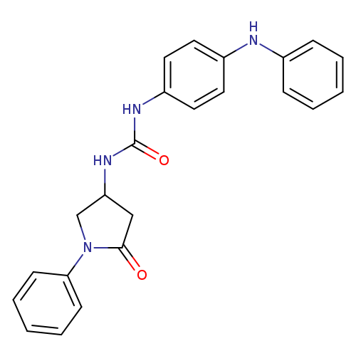 3-(5-oxo-1-phenylpyrrolidin-3-yl)-1-[4-(phenylamino)phenyl]urea