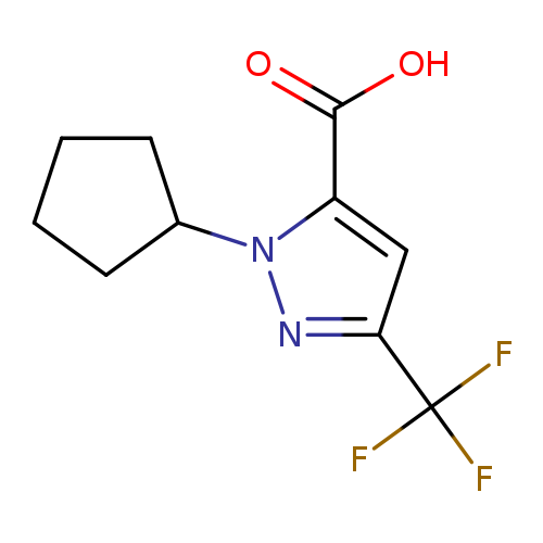 1-cyclopentyl-3-(trifluoromethyl)-1H-pyrazole-5-carboxylic acid