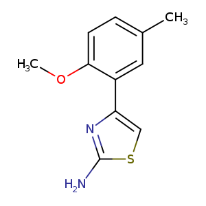 4-(2-Methoxy-5-methylphenyl)thiazol-2-amine