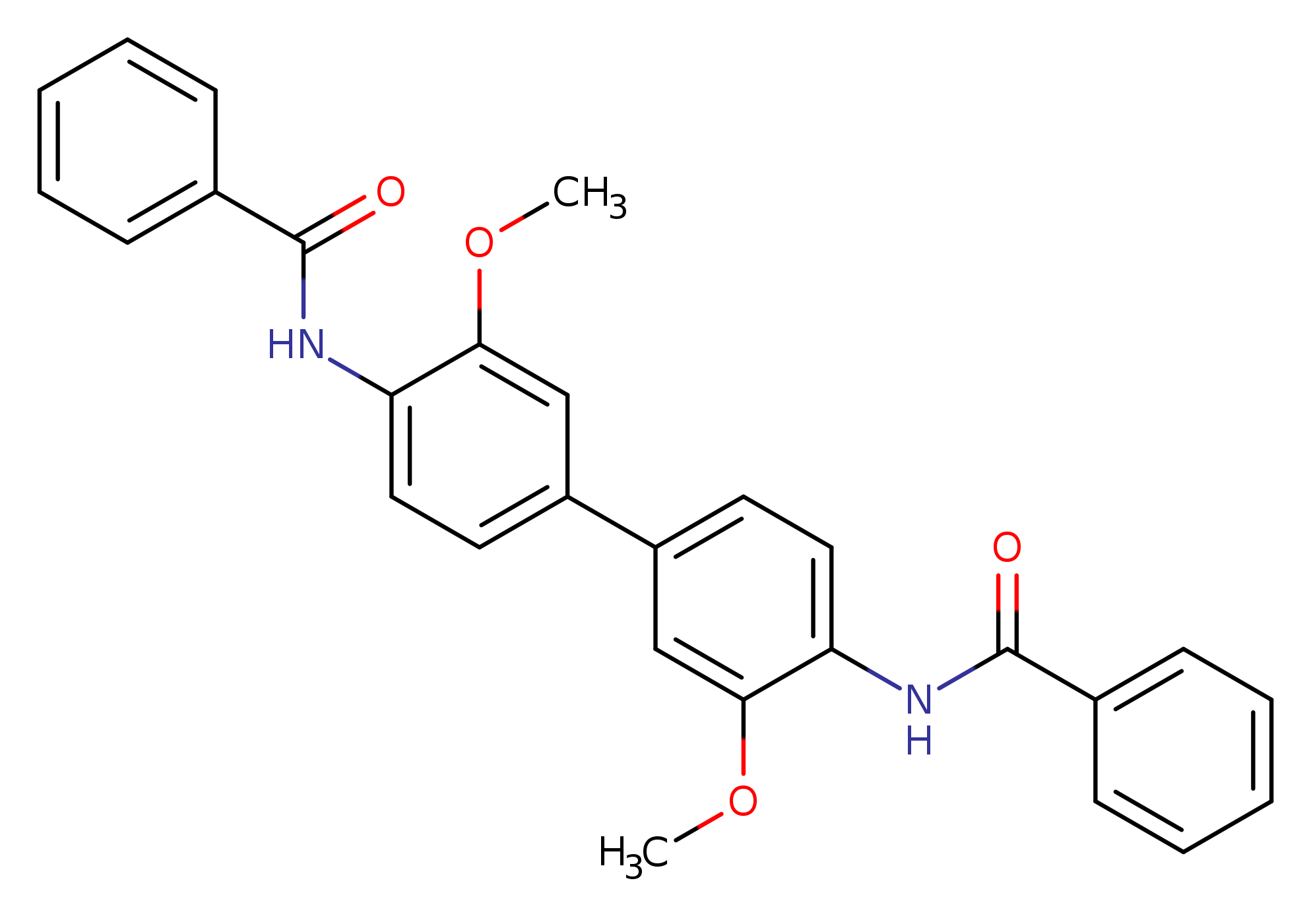 N-{4'-benzamido-3,3'-dimethoxy-[1,1'-biphenyl]-4-yl}benzamide