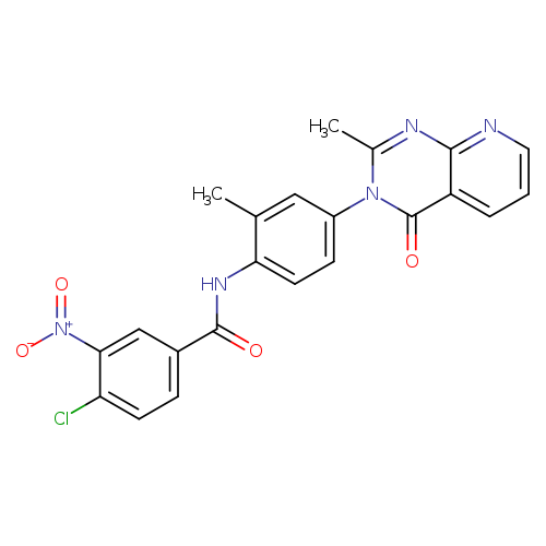 4-chloro-N-(2-methyl-4-{2-methyl-4-oxo-3H,4H-pyrido[2,3-d]pyrimidin-3-yl}phenyl)-3-nitrobenzamide