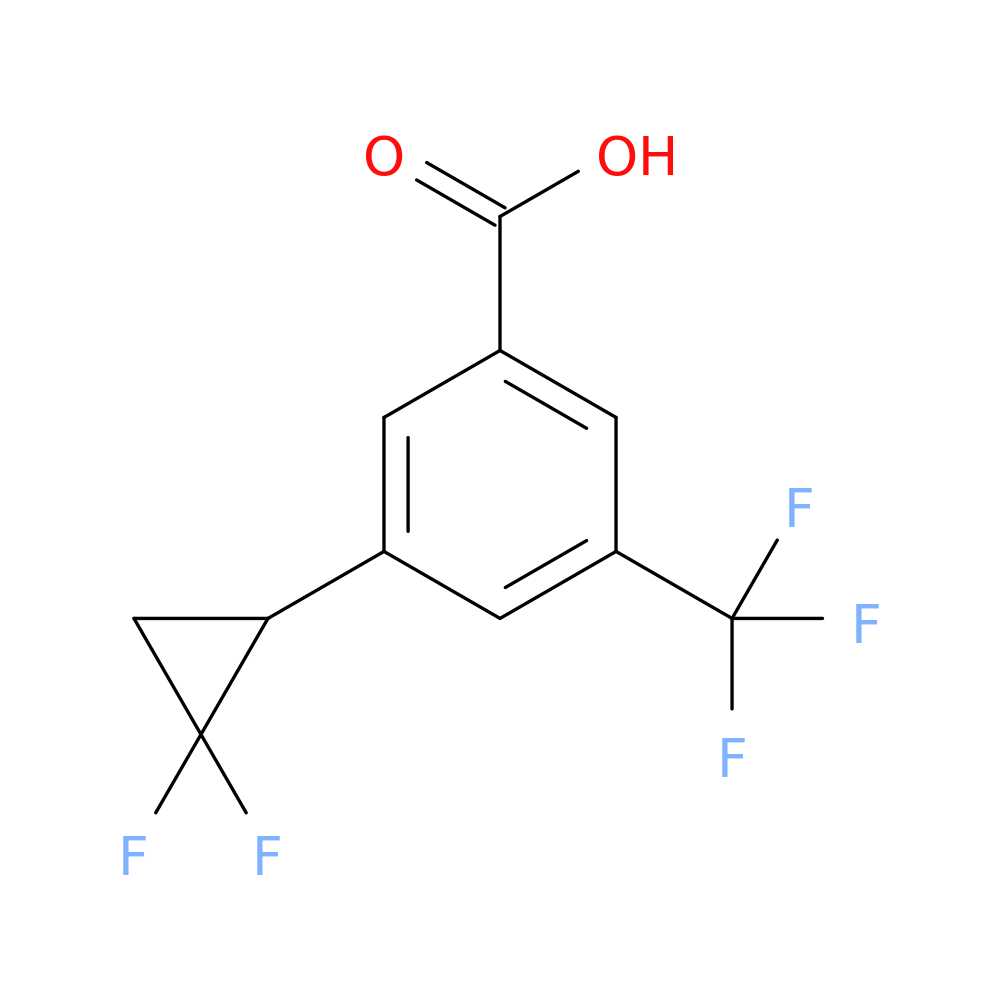 3-(2,2-difluorocyclopropyl)-5-(trifluoromethyl)benzoic acid