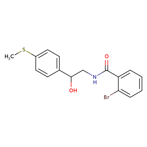 2-bromo-N-{2-hydroxy-2-[4-(methylsulfanyl)phenyl]ethyl}benzamide
