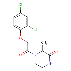 4-[2-(2,4-dichlorophenoxy)acetyl]-3-methylpiperazin-2-one