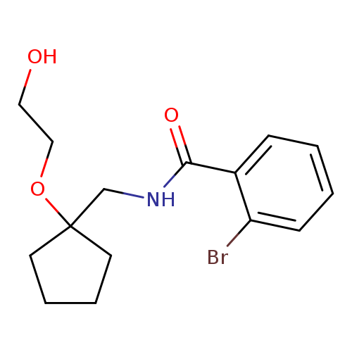 2-bromo-N-{[1-(2-hydroxyethoxy)cyclopentyl]methyl}benzamide