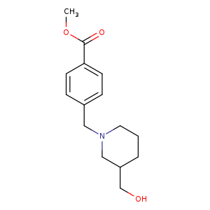 Methyl 4-((3-(hydroxymethyl)piperidin-1-yl)methyl)benzoate