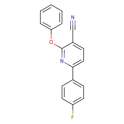 6-(4-fluorophenyl)-2-phenoxypyridine-3-carbonitrile