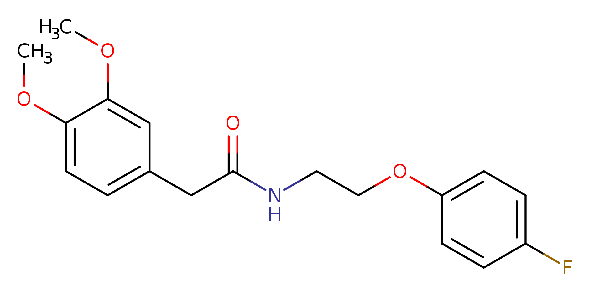 2-(3,4-dimethoxyphenyl)-N-[2-(4-fluorophenoxy)ethyl]acetamide