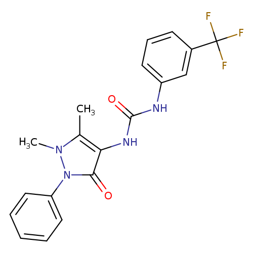 3-(1,5-dimethyl-3-oxo-2-phenyl-2,3-dihydro-1H-pyrazol-4-yl)-1-[3-(trifluoromethyl)phenyl]urea