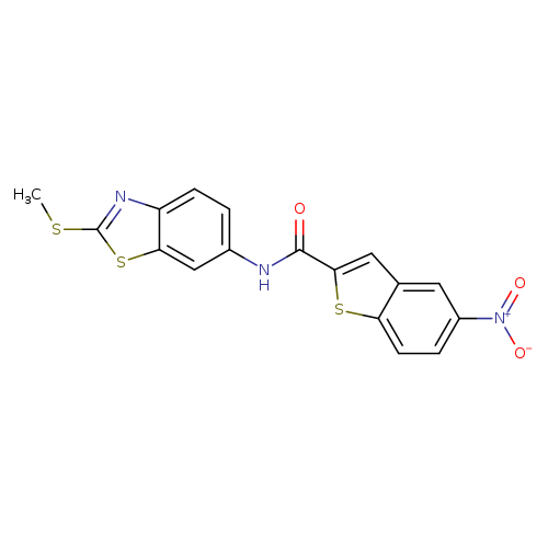 N-[2-(methylsulfanyl)-1,3-benzothiazol-6-yl]-5-nitro-1-benzothiophene-2-carboxamide