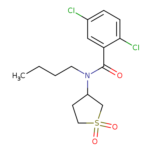 N-butyl-2,5-dichloro-N-(1,1-dioxo-1lambda6-thiolan-3-yl)benzamide