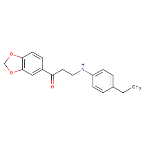 1-(Benzo[d][1,3]dioxol-5-yl)-3-((4-ethylphenyl)amino)propan-1-one