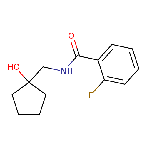 2-fluoro-N-[(1-hydroxycyclopentyl)methyl]benzamide