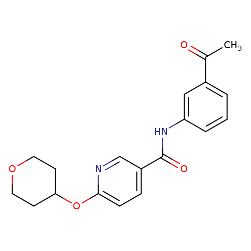 N-(3-acetylphenyl)-6-(oxan-4-yloxy)pyridine-3-carboxamide