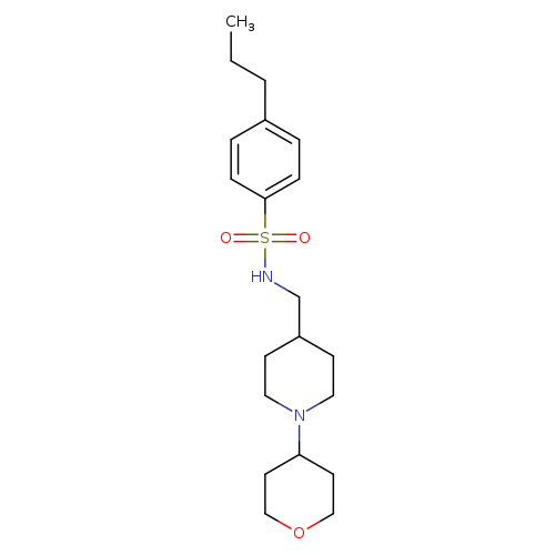 N-{[1-(oxan-4-yl)piperidin-4-yl]methyl}-4-propylbenzene-1-sulfonamide