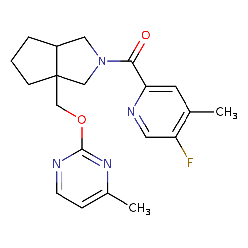2-{[2-(5-fluoro-4-methylpyridine-2-carbonyl)-octahydrocyclopenta[c]pyrrol-3a-yl]methoxy}-4-methylpyrimidine