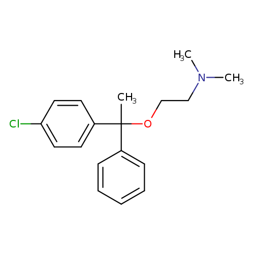 {2-[1-(4-chlorophenyl)-1-phenylethoxy]ethyl}dimethylamine