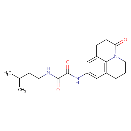 N-(3-methylbutyl)-N'-{2-oxo-1-azatricyclo[7.3.1.0^{5,13}]trideca-5,7,9(13)-trien-7-yl}ethanediamide