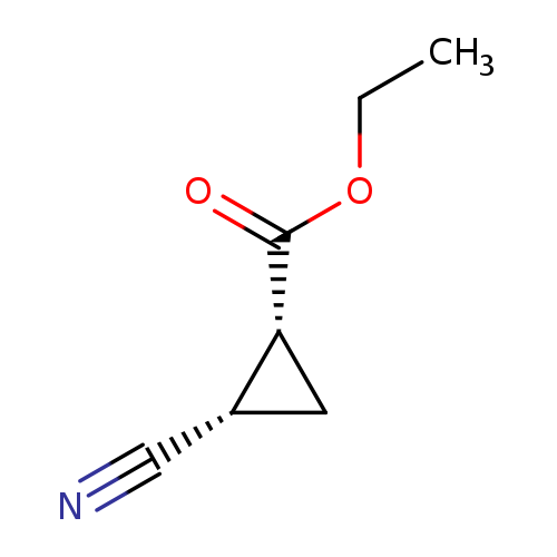 Cyclopropanecarboxylic acid, 2-cyano-, ethyl ester, (1R,2S)-rel-