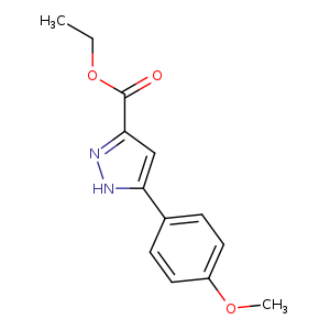 1H-Pyrazole-3-carboxylic acid, 5-(4-methoxyphenyl)-, ethyl ester