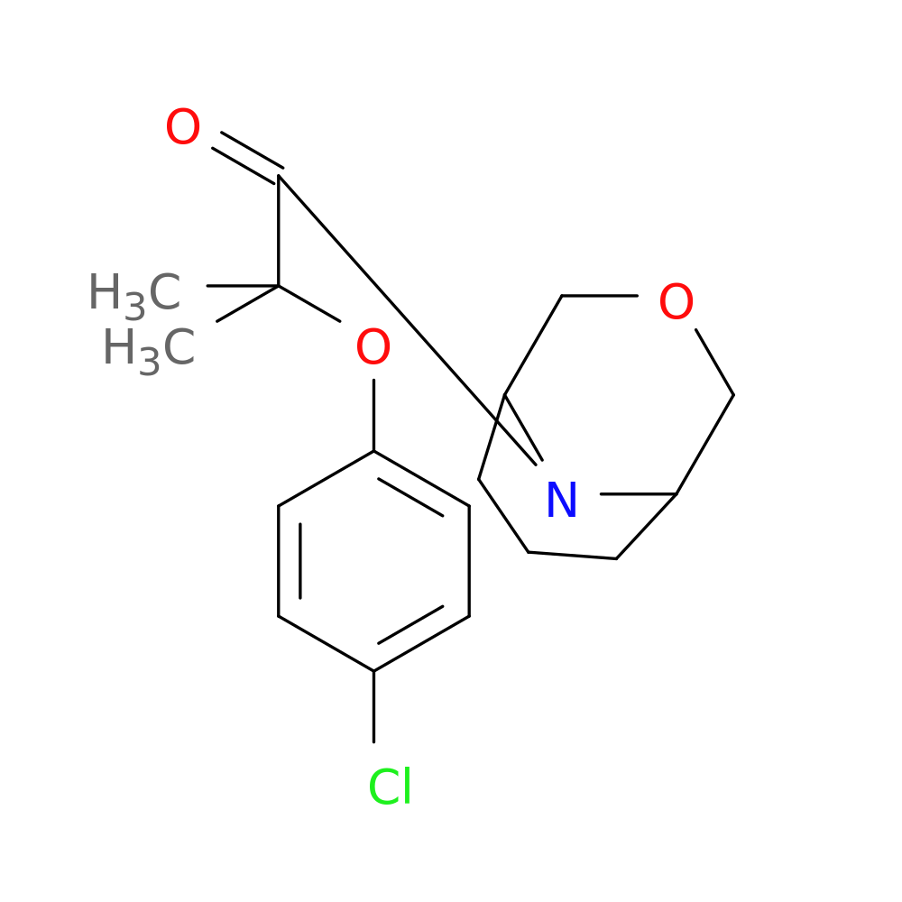 2-(4-chlorophenoxy)-2-methyl-1-{3-oxa-9-azabicyclo[3.3.1]nonan-9-yl}propan-1-one